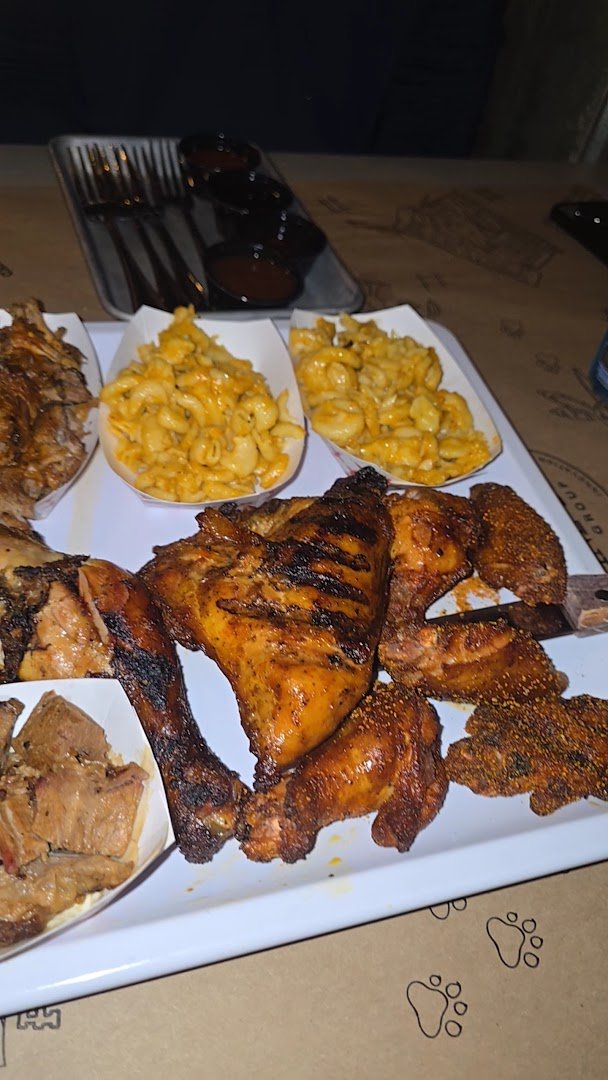 Smoked meats served with classic Southern sides.